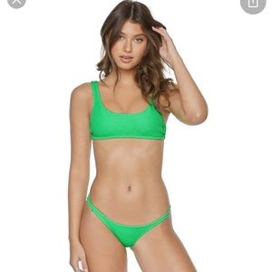 Brand new! PQ Terri cloth Kiwi ring side top